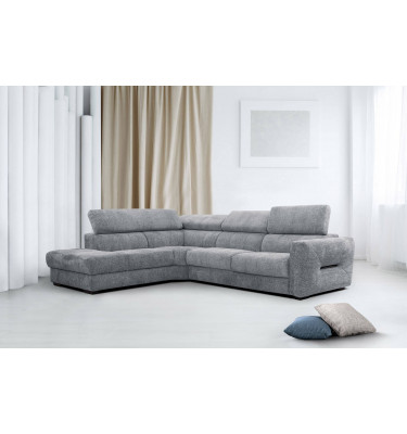 Ecksofa 5-Sitzer links Calvera | Mit verstellbaren Kopfstützen | Wozimo