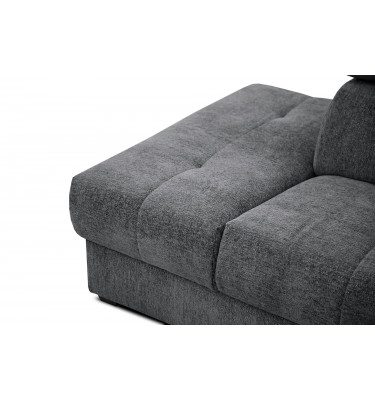 Ecksofa 5-Sitzer links Calvera | Mit verstellbaren Kopfstützen | Wozimo