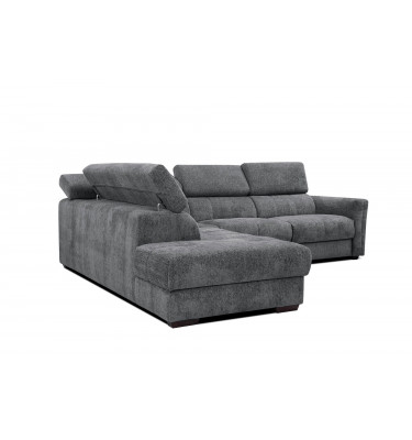 Ecksofa 5-Sitzer links Calvera | Mit verstellbaren Kopfstützen | Wozimo