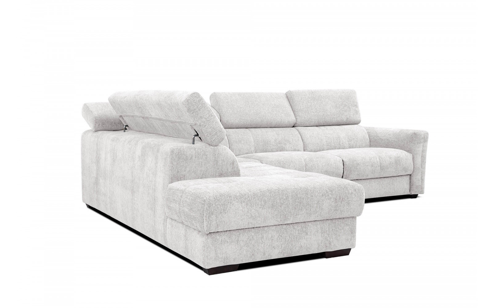 Ecksofa 5-Sitzer links Calvera | Mit verstellbaren Kopfstützen | Wozimo