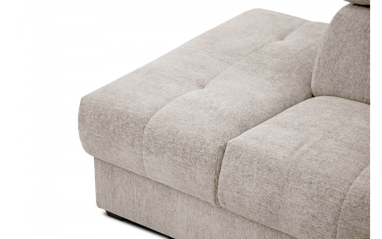 Ecksofa 5-Sitzer links Calvera | Mit verstellbaren Kopfstützen | Wozimo