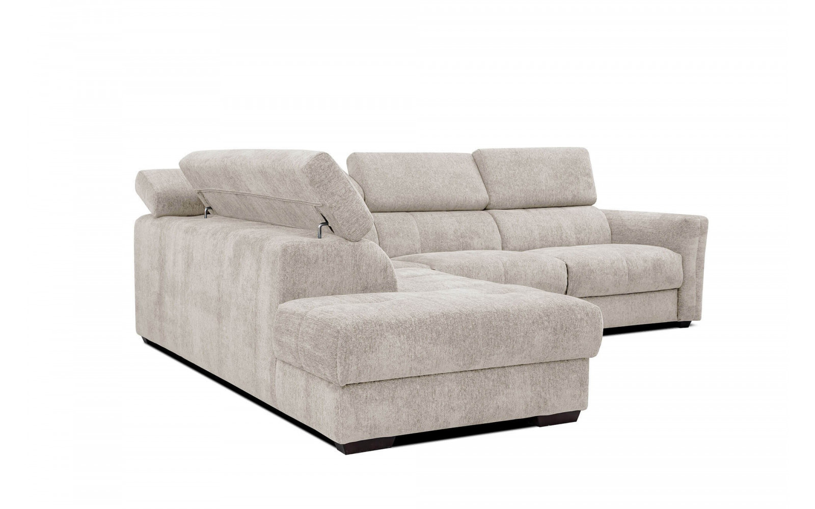 Ecksofa 5-Sitzer links Calvera | Mit verstellbaren Kopfstützen | Wozimo