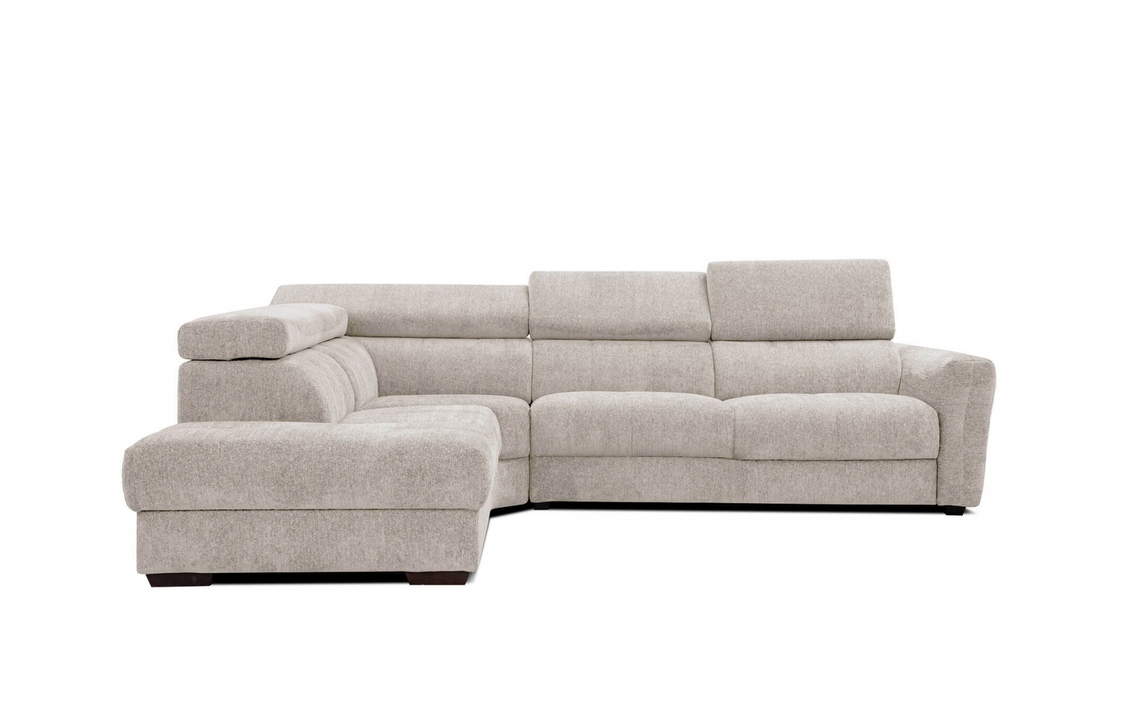 Ecksofa 5-Sitzer links Calvera | Mit verstellbaren Kopfstützen | Wozimo