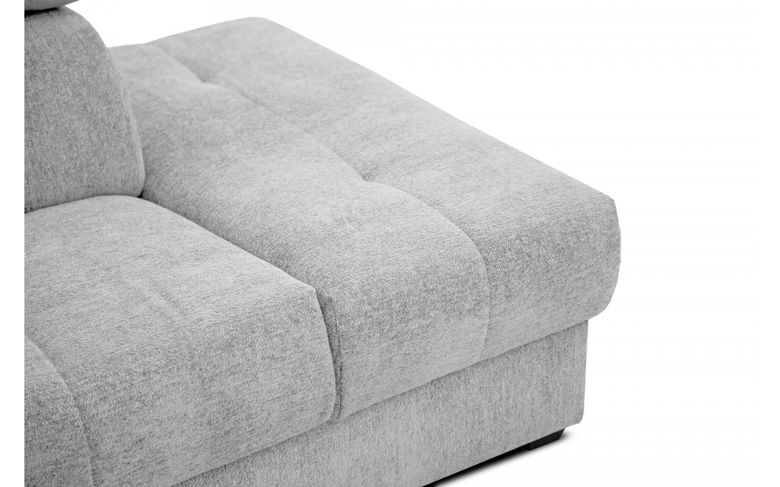 Ecksofa 5-Sitzer rechts Calvera | Mit verstellbaren Kopfstützen | Wozimo