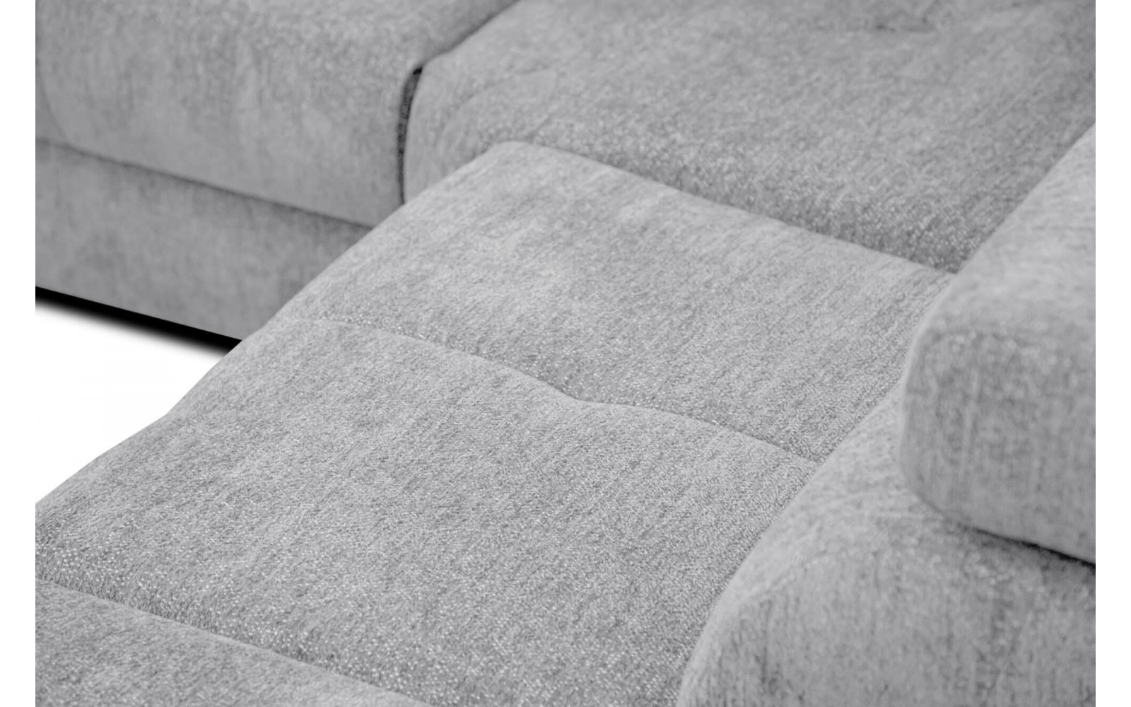 Ecksofa 5-Sitzer rechts Calvera | Mit verstellbaren Kopfstützen | Wozimo