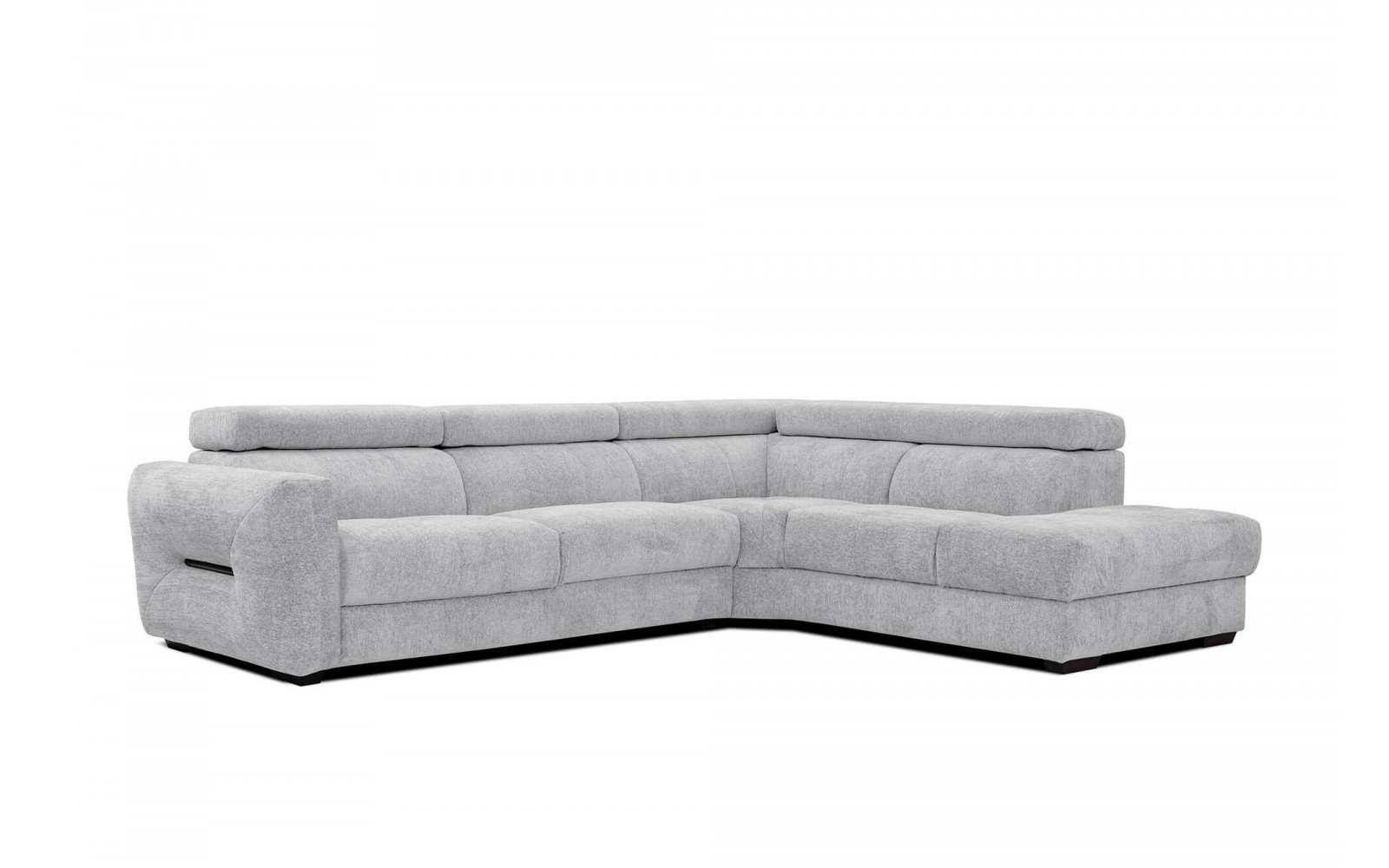 Ecksofa 5-Sitzer rechts Calvera | Mit verstellbaren Kopfstützen | Wozimo