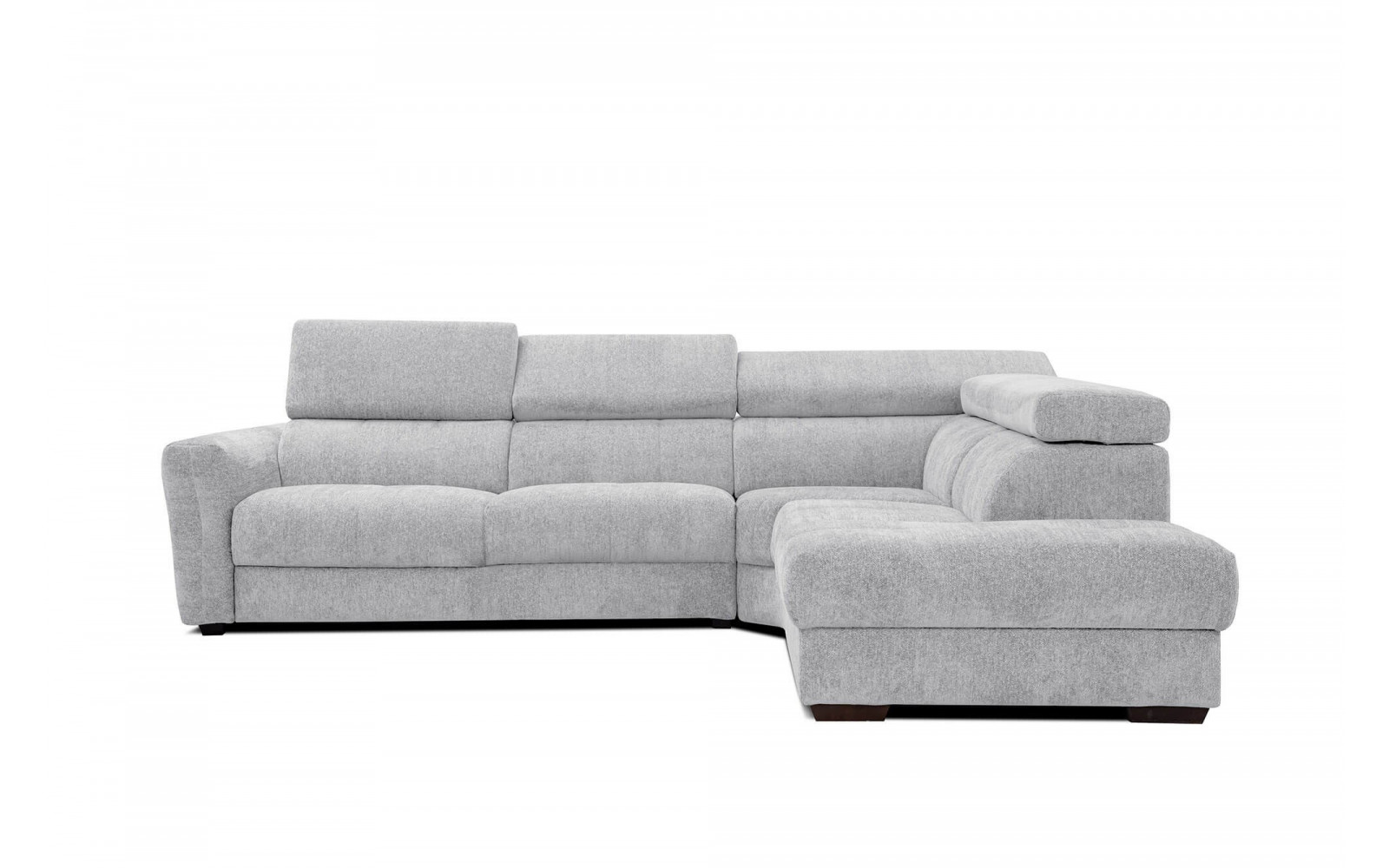 Ecksofa 5-Sitzer rechts Calvera | Mit verstellbaren Kopfstützen | Wozimo