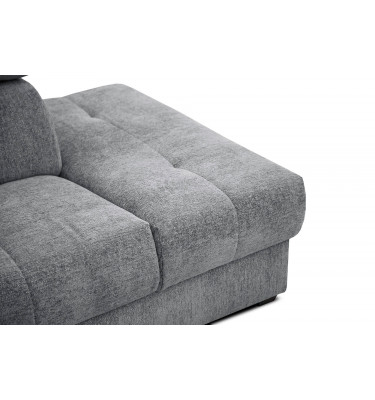 Ecksofa 5-Sitzer rechts Calvera | Mit verstellbaren Kopfstützen | Wozimo