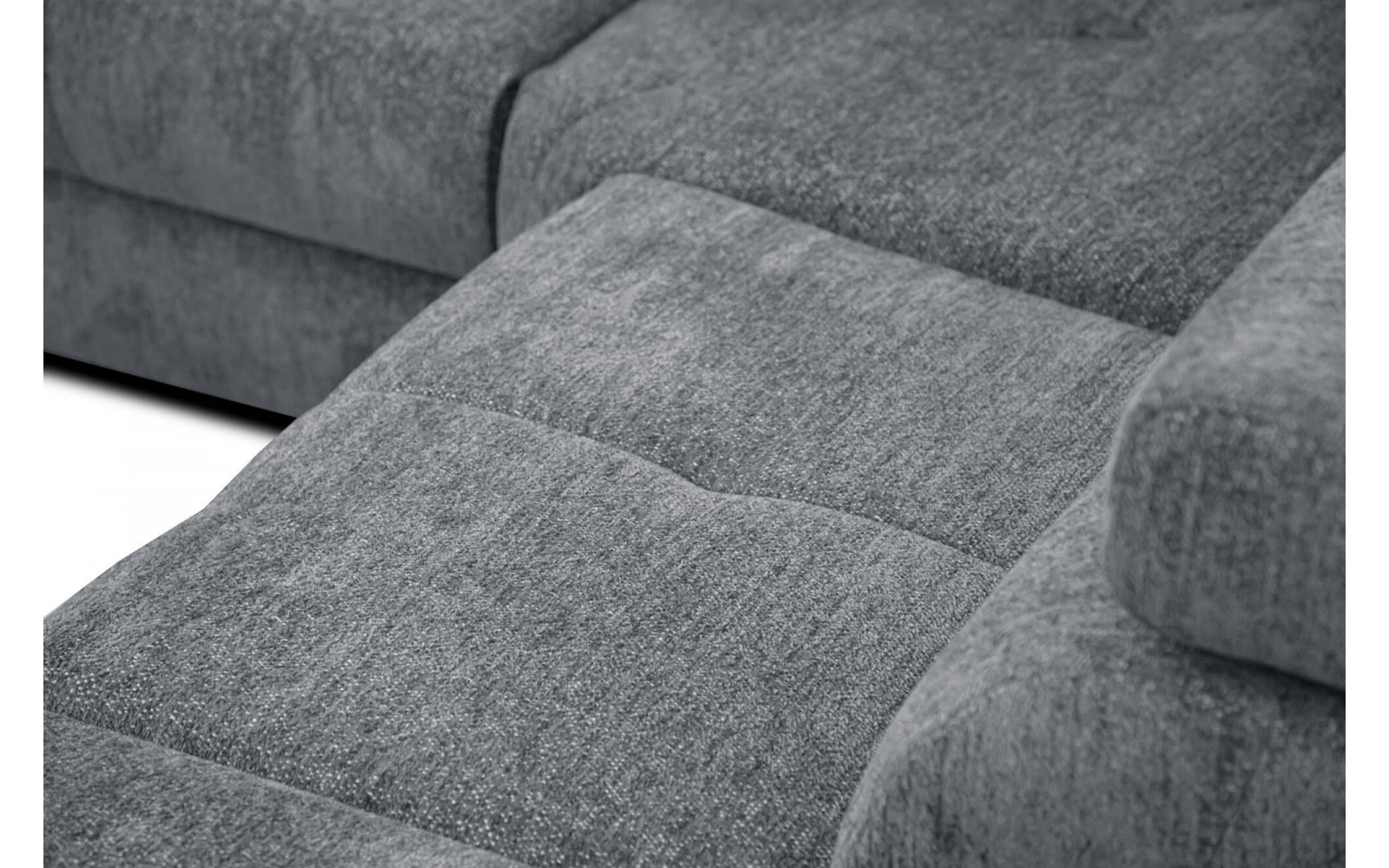 Ecksofa 5-Sitzer rechts Calvera | Mit verstellbaren Kopfstützen | Wozimo