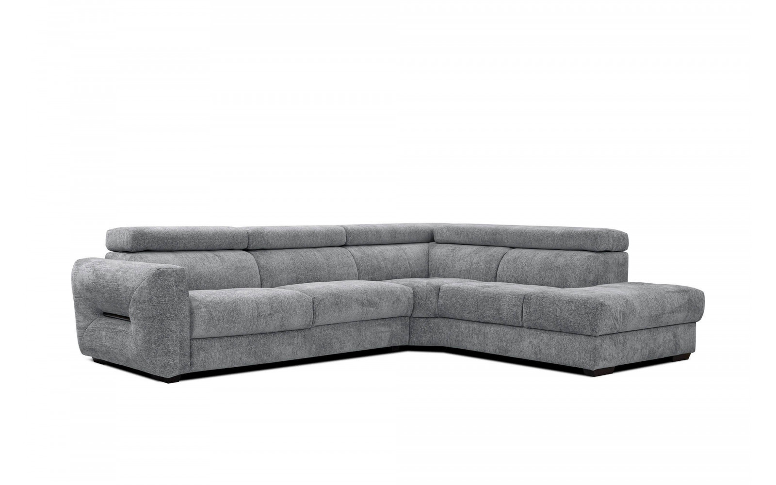 Ecksofa 5-Sitzer rechts Calvera | Mit verstellbaren Kopfstützen | Wozimo