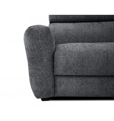 Ecksofa 5-Sitzer rechts Calvera | Mit verstellbaren Kopfstützen | Wozimo