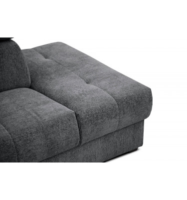 Ecksofa 5-Sitzer rechts Calvera | Mit verstellbaren Kopfstützen | Wozimo