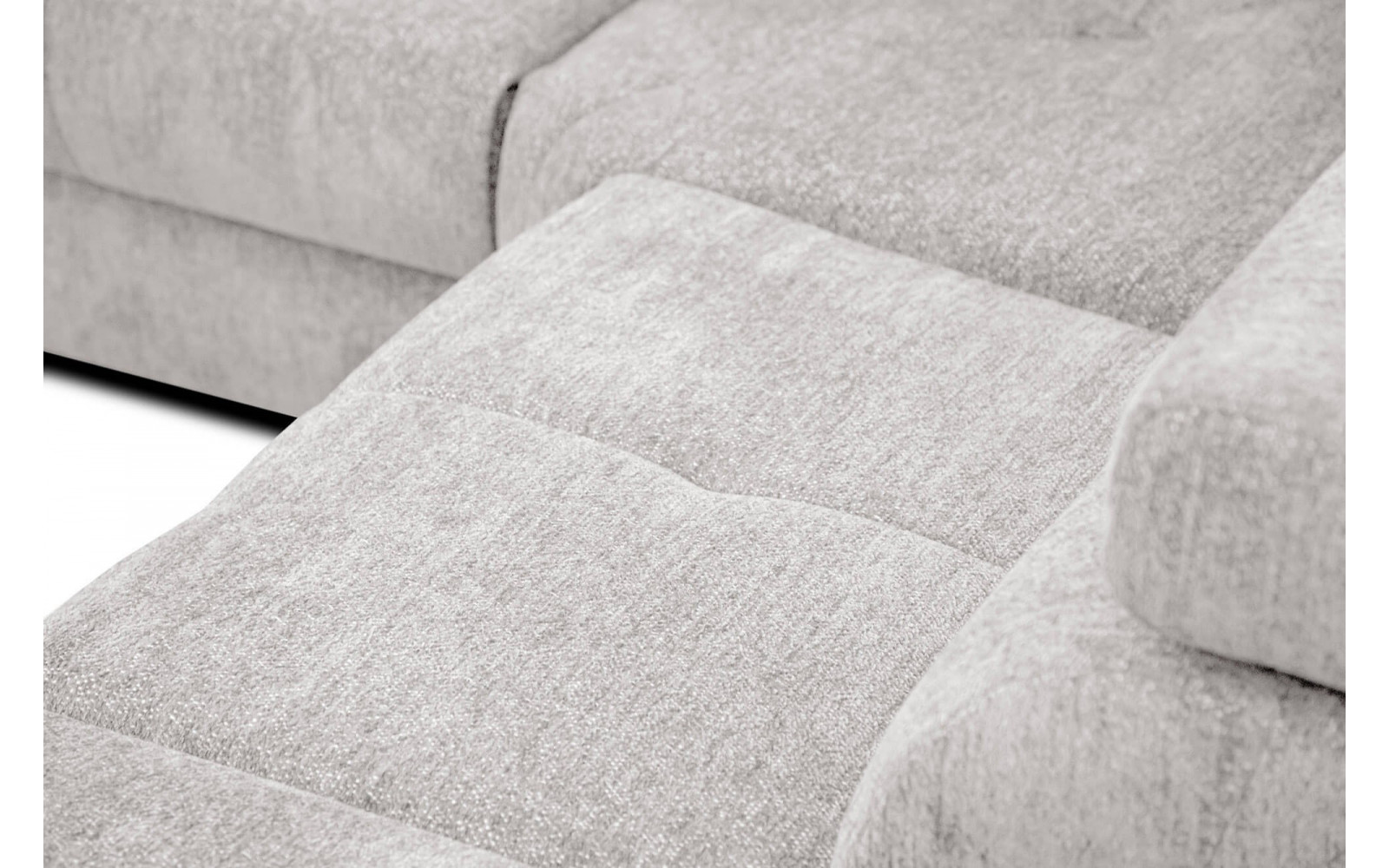 Ecksofa 5-Sitzer rechts Calvera | Mit verstellbaren Kopfstützen | Wozimo