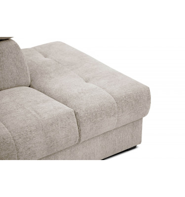 Ecksofa 5-Sitzer rechts Calvera | Mit verstellbaren Kopfstützen | Wozimo