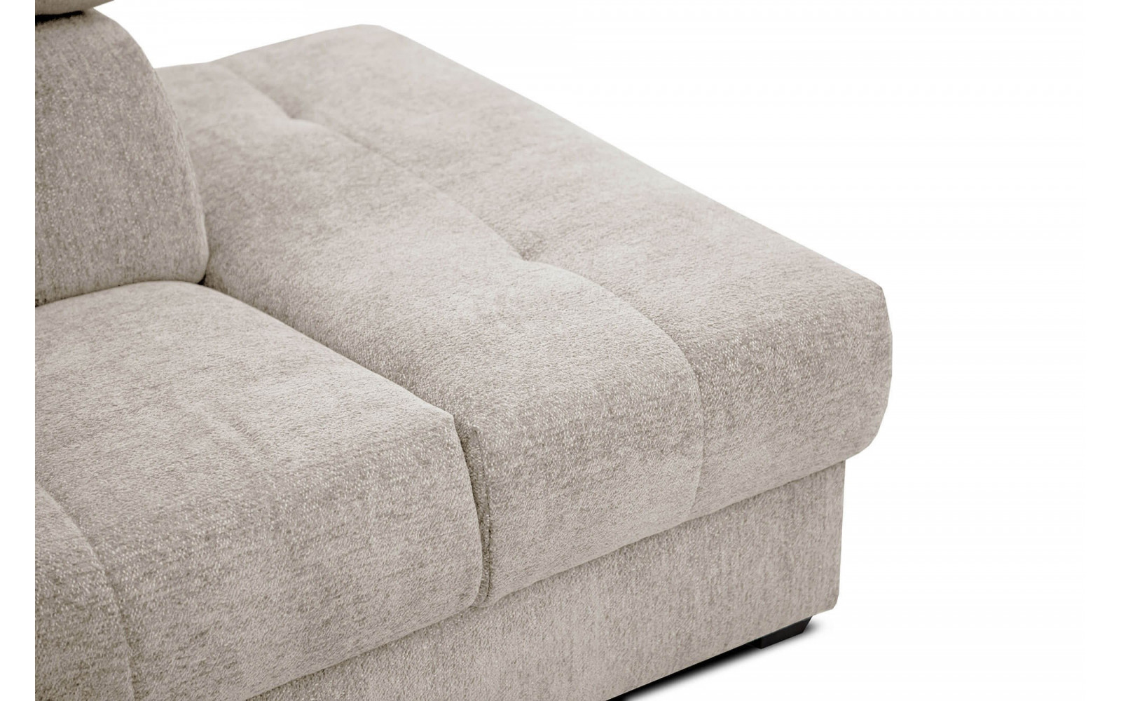 Ecksofa 5-Sitzer rechts Calvera | Mit verstellbaren Kopfstützen | Wozimo