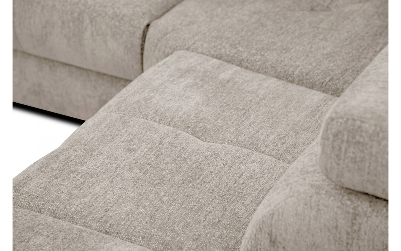 Ecksofa 5-Sitzer rechts Calvera | Mit verstellbaren Kopfstützen | Wozimo