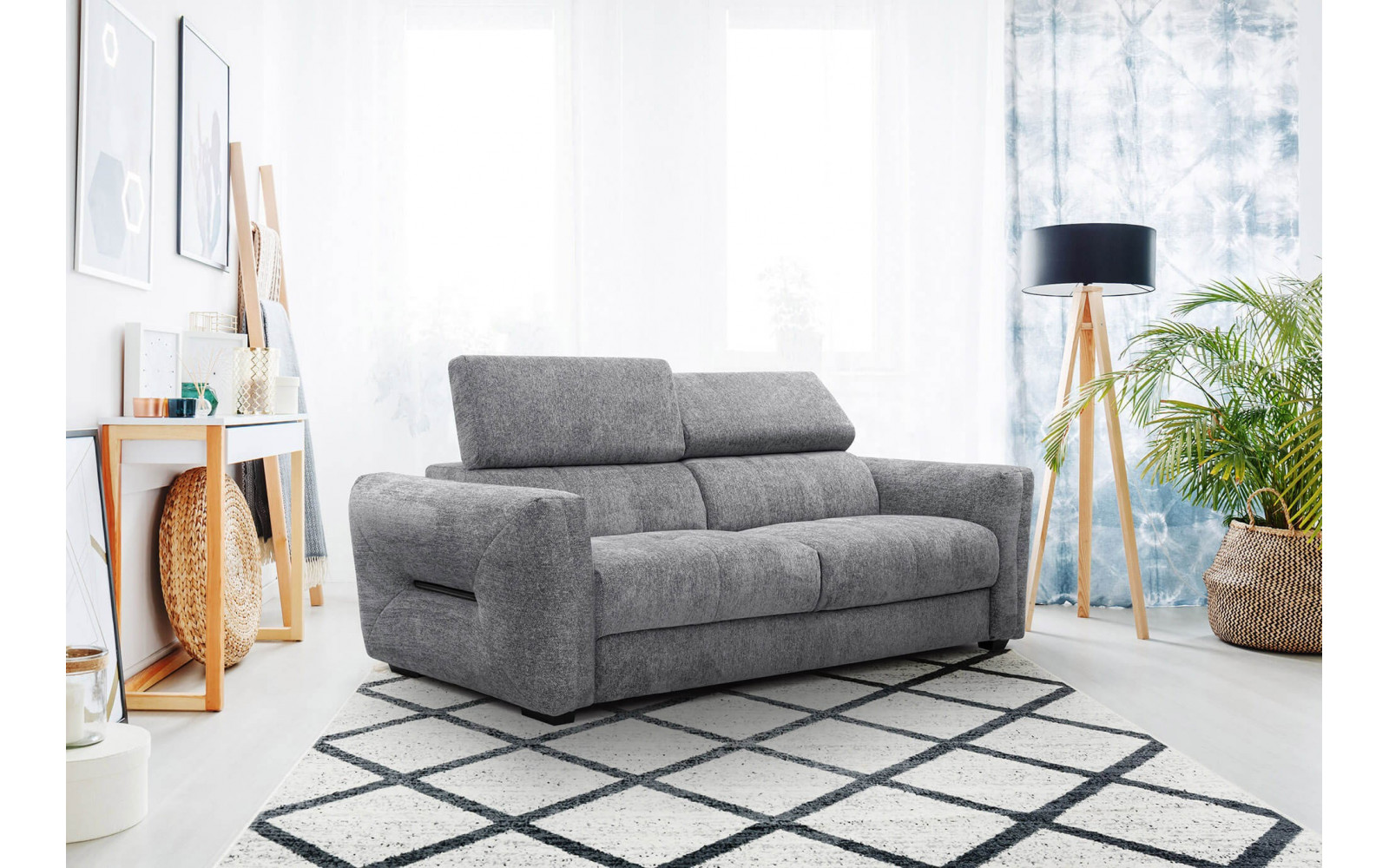 Sofa XXL 3-Sitzer mit verstellbaren Kopfstützen CALVERA