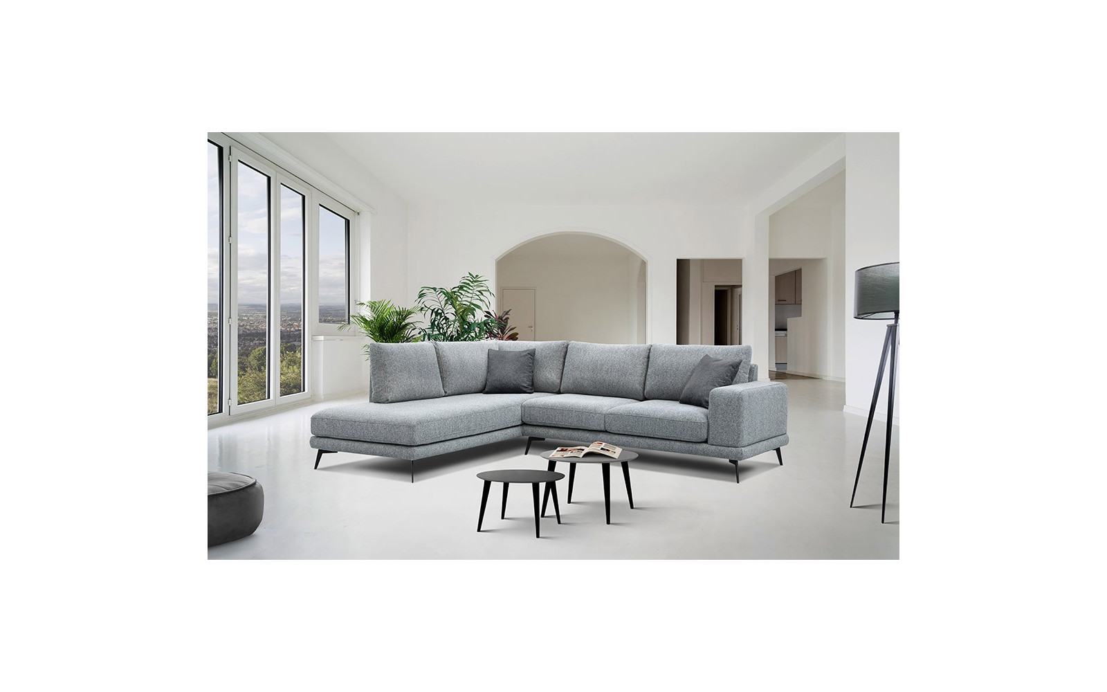 Ecksofa 5-Sitzer links Mediolane kaufen | Modernes Designersofa | Wozimo