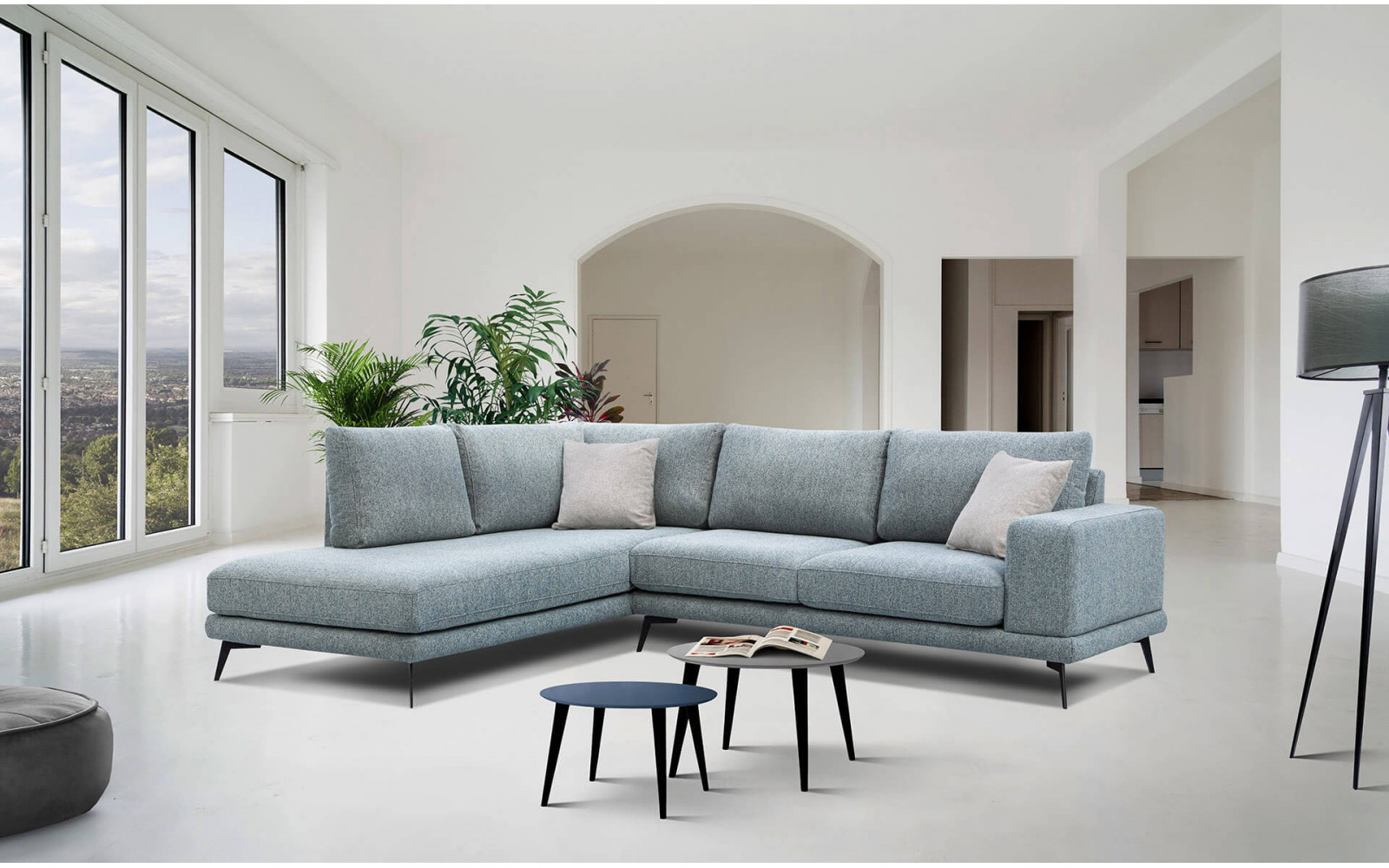 Ecksofa 5-Sitzer links Mediolane kaufen | Modernes Designersofa | Wozimo