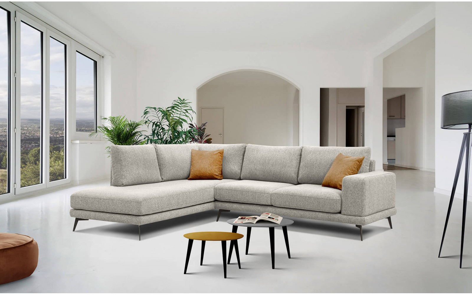 Ecksofa 5-Sitzer links Mediolane kaufen | Modernes Designersofa | Wozimo