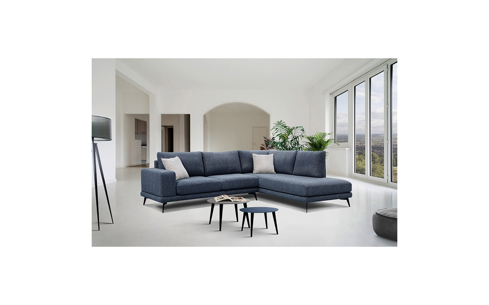 Ecksofa rechts 5-Sitzer MEDIOLANE