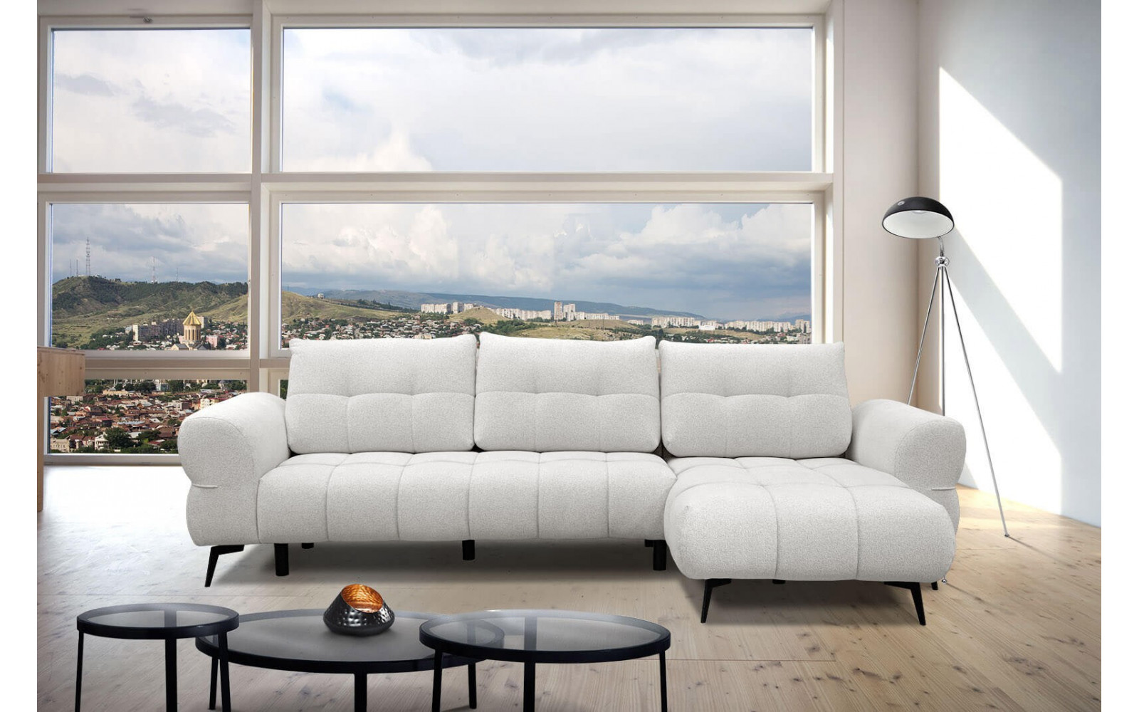 Ecksofa rechts 4-Sitzer SALVINI