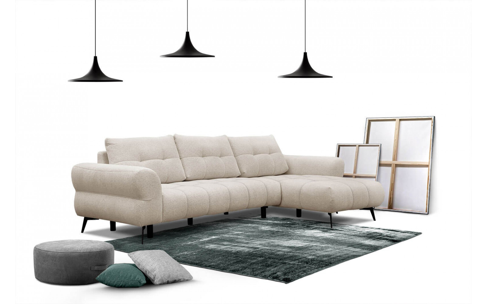 Ecksofa rechts 4-Sitzer SALVINI