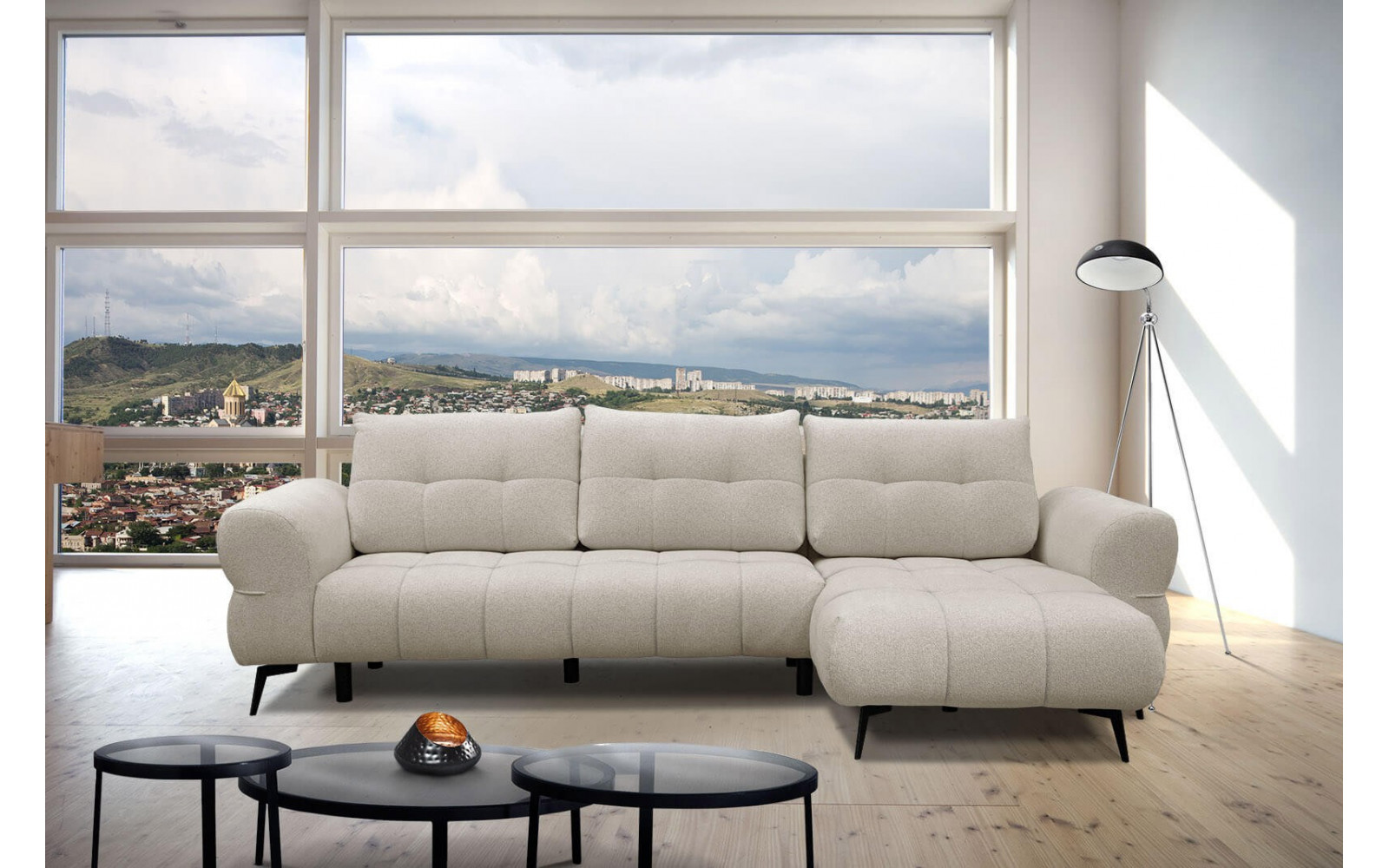 Ecksofa rechts 4-Sitzer SALVINI