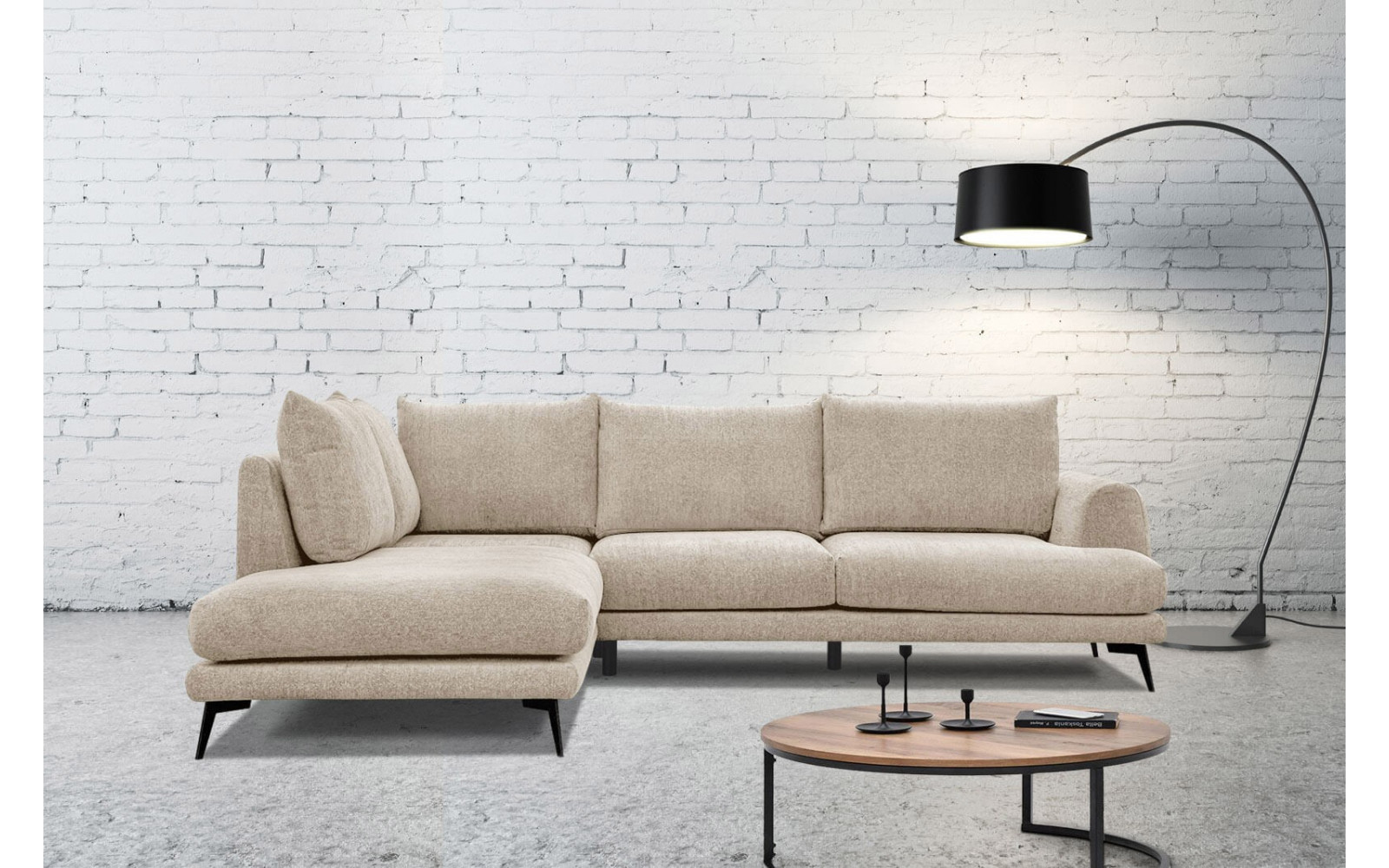 Ecksofa 5-Sitzer links Adria kaufen | Modernes Designersofa | Wozimo