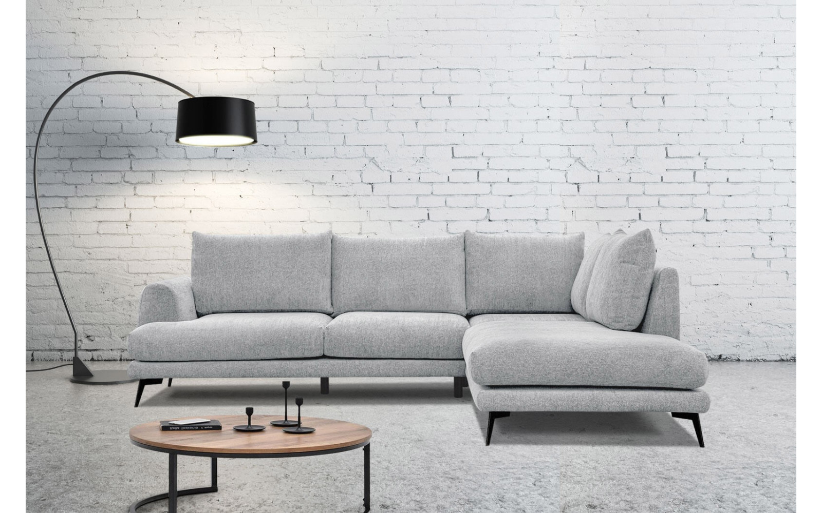 Ecksofa 5-Sitzer rechts Adria kaufen | Modernes Designersofa | Wozimo