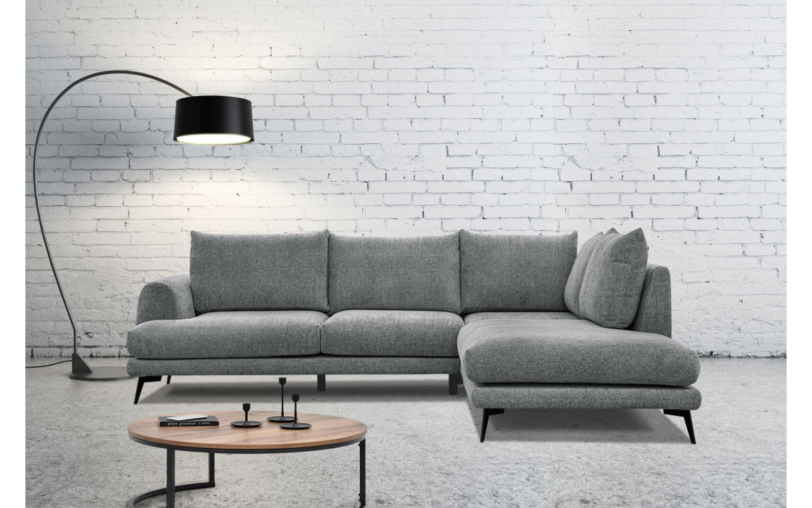 Ecksofa 5-Sitzer rechts Adria kaufen | Modernes Designersofa | Wozimo