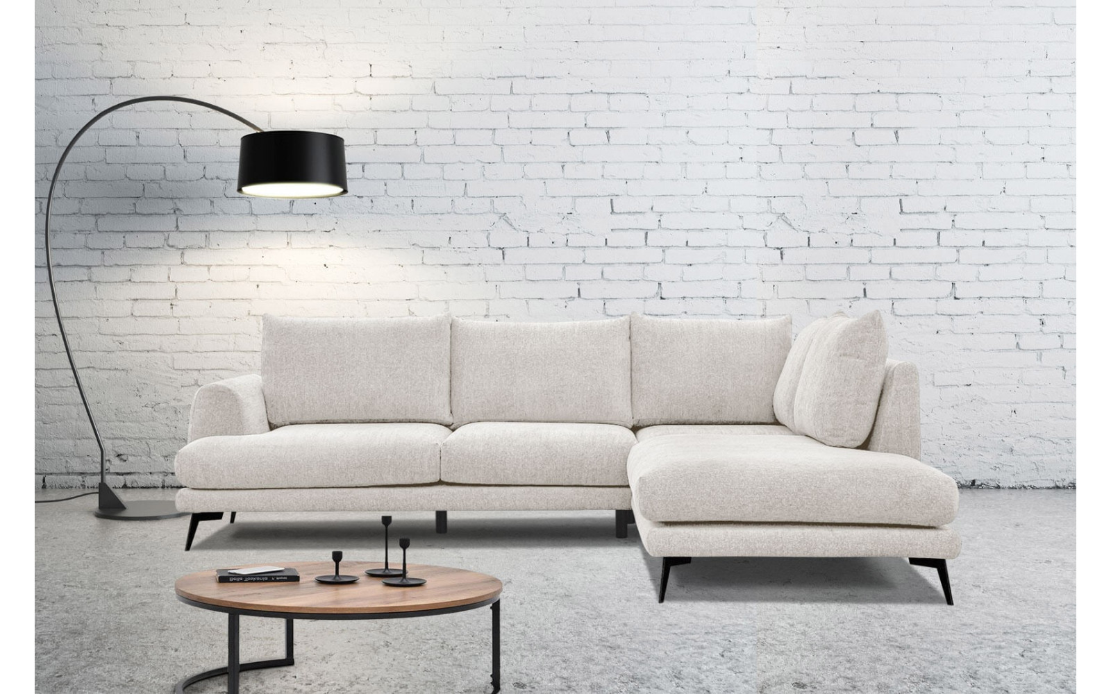Ecksofa 5-Sitzer rechts Adria kaufen | Modernes Designersofa | Wozimo