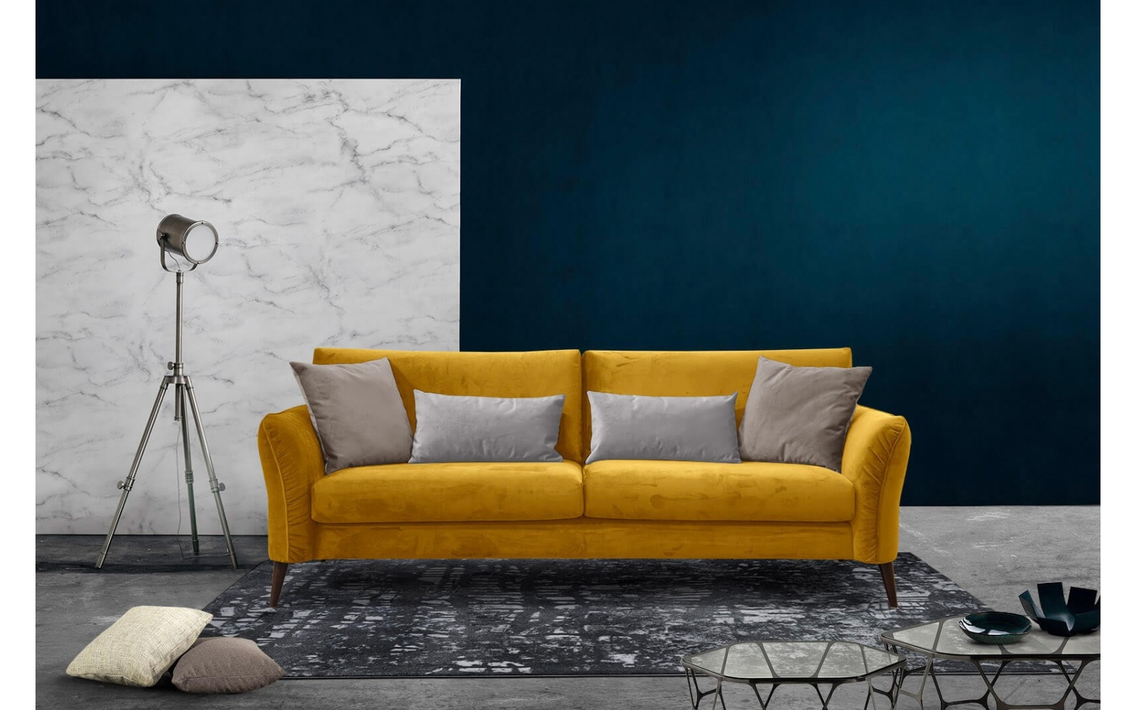 XXL 3-Sitzer Sofa Figari kaufen | Großes Designersofa bei Wozimo