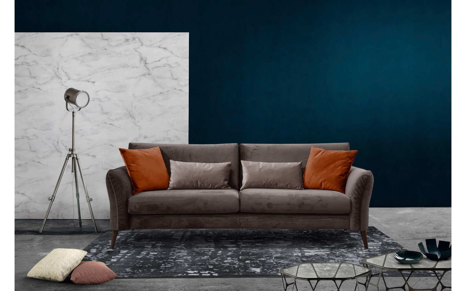 XXL 3-Sitzer Sofa Figari kaufen | Großes Designersofa bei Wozimo