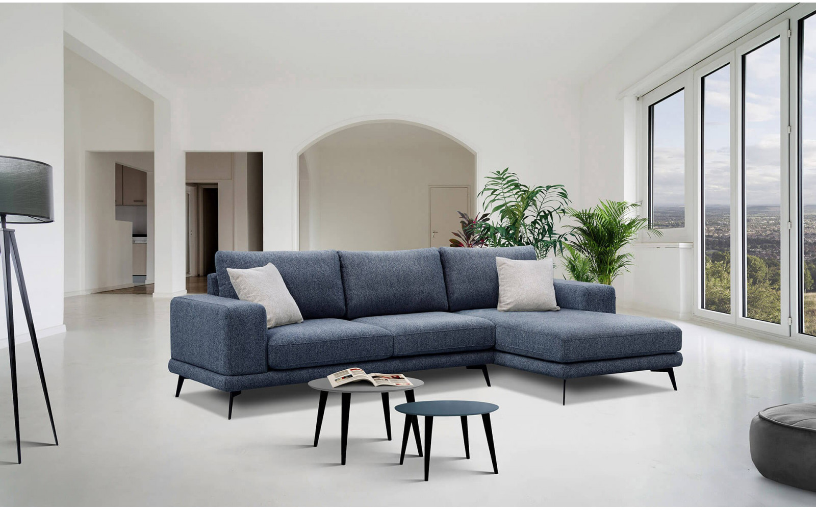 Ecksofa rechts 4-Sitzer MEDIOLANE