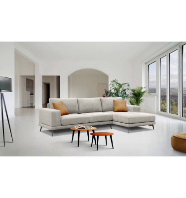 Ecksofa rechts 4-Sitzer MEDIOLANE