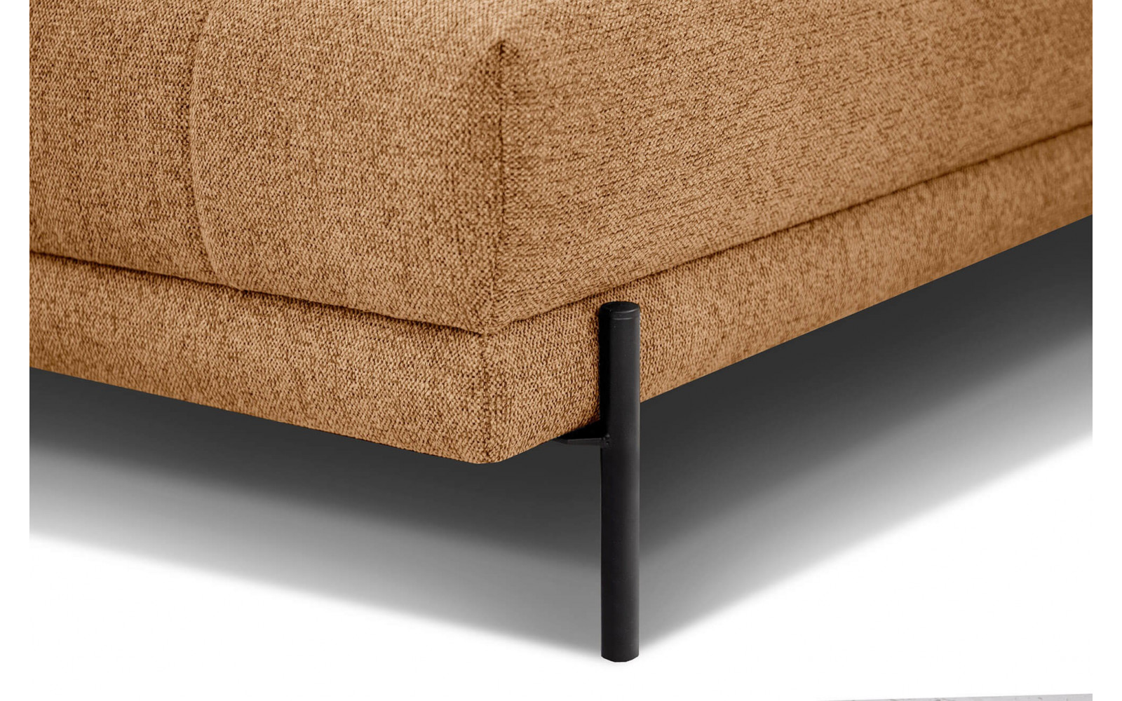 Ecksofa rechts mit verstellbaren Kopfstützen 5-Sitzer AVENA