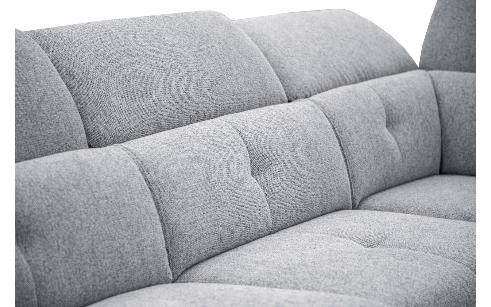 Ecksofa rechts mit verstellbaren Kopfstützen 5-Sitzer AVENA