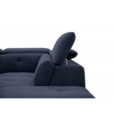 Ecksofa rechts mit verstellbaren Kopfstützen 5-Sitzer AVENA