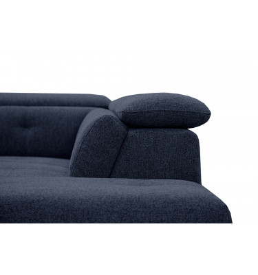 Ecksofa rechts mit verstellbaren Kopfstützen 5-Sitzer AVENA