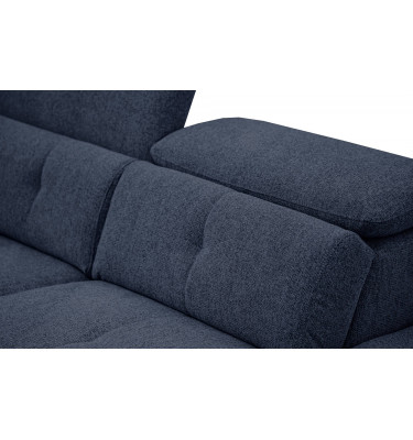 Ecksofa rechts mit verstellbaren Kopfstützen 5-Sitzer AVENA