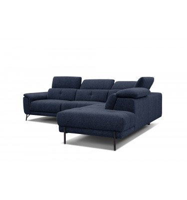 Ecksofa rechts mit verstellbaren Kopfstützen 5-Sitzer AVENA