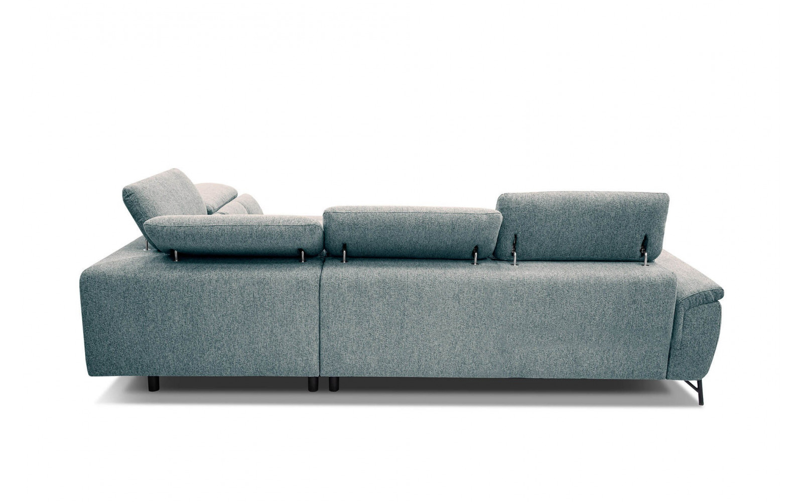 Ecksofa rechts mit verstellbaren Kopfstützen 5-Sitzer AVENA