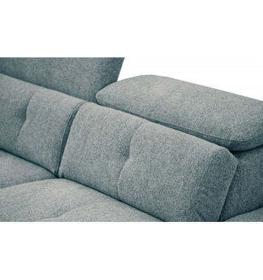 Ecksofa rechts mit verstellbaren Kopfstützen 5-Sitzer AVENA