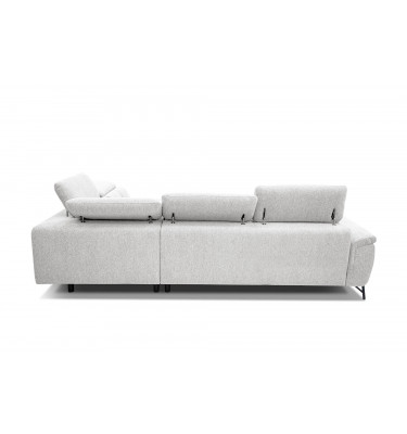 Ecksofa rechts mit verstellbaren Kopfstützen 5-Sitzer AVENA