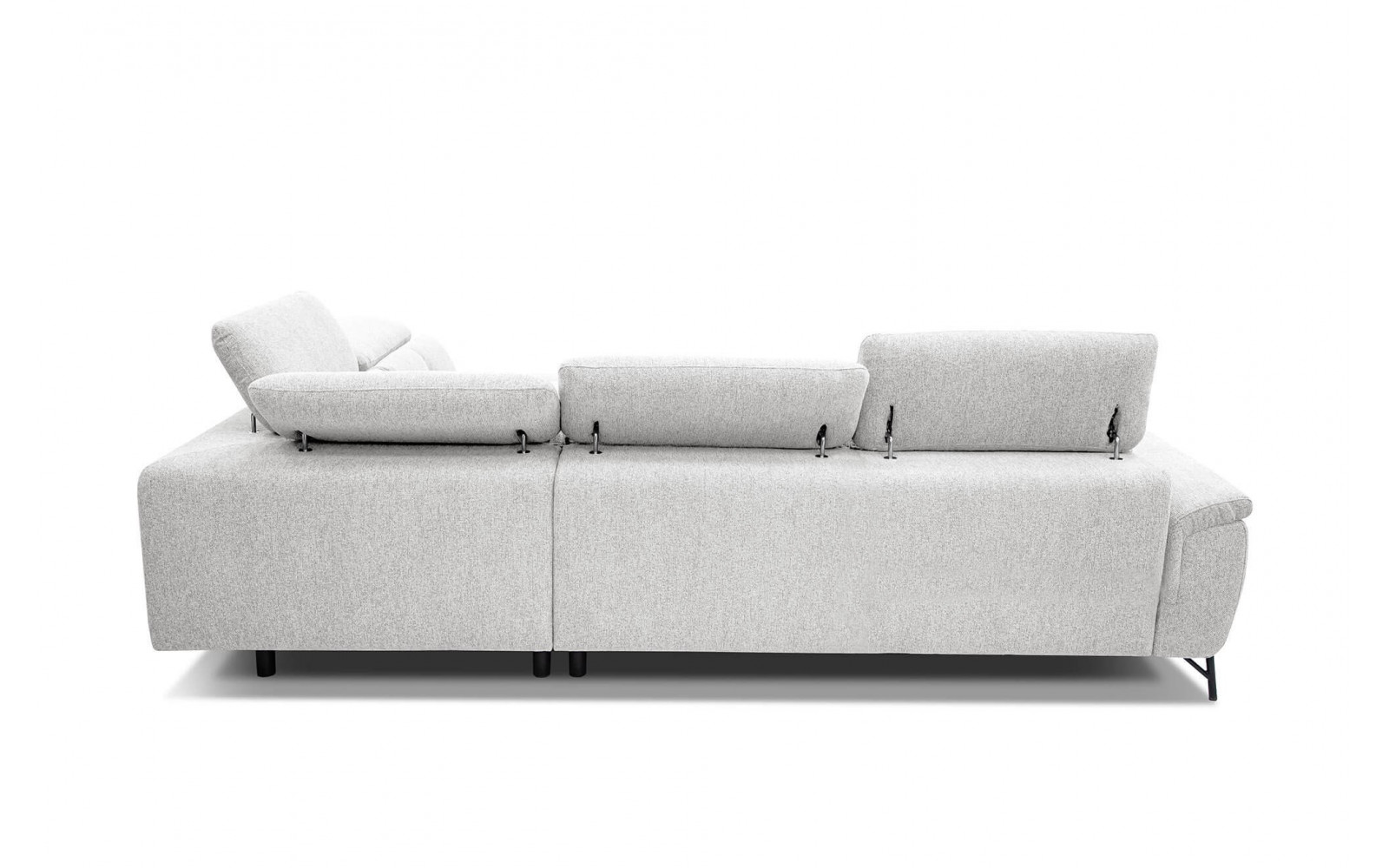 Ecksofa rechts mit verstellbaren Kopfstützen 5-Sitzer AVENA