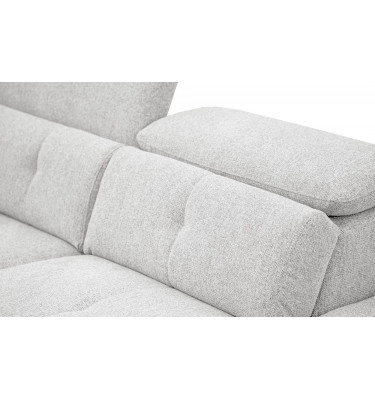 Ecksofa rechts mit verstellbaren Kopfstützen 5-Sitzer AVENA