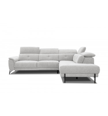 Ecksofa rechts mit verstellbaren Kopfstützen 5-Sitzer AVENA