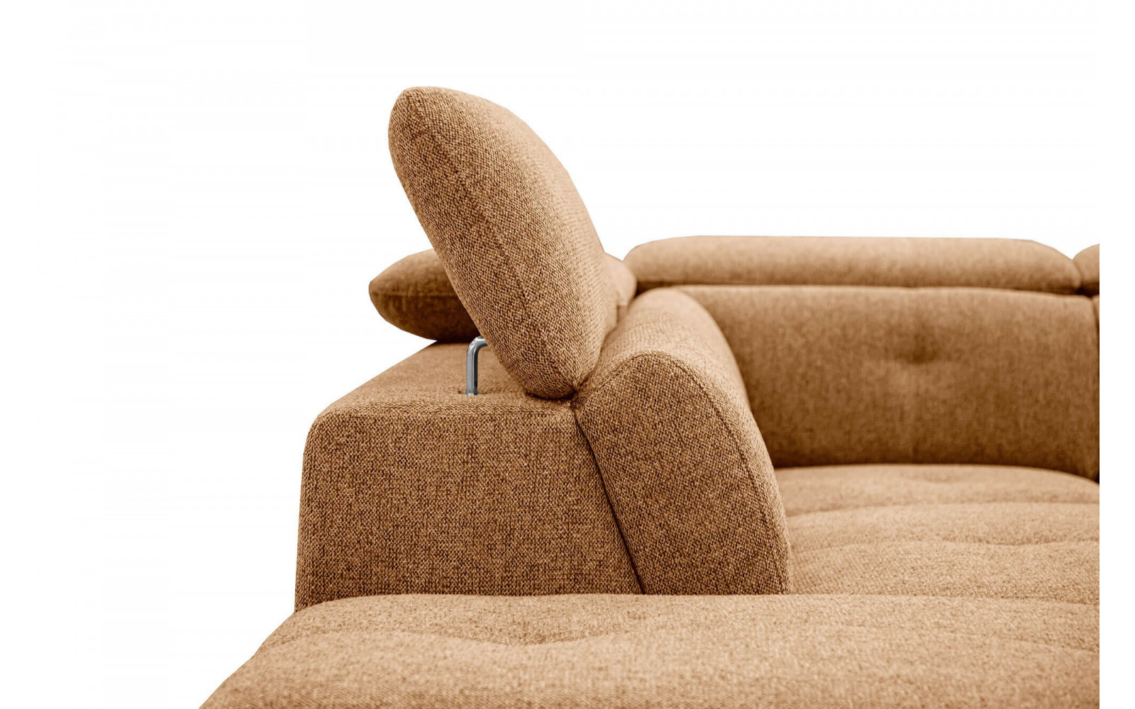 Ecksofa links mit verstellbaren Kopfstützen 5-Sitzer AVENA