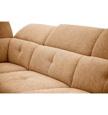 Ecksofa links mit verstellbaren Kopfstützen 5-Sitzer AVENA